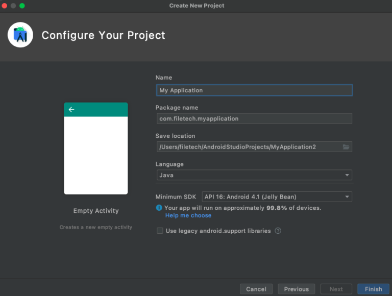 How to configure android studio