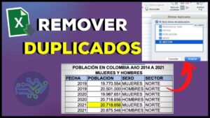 REMOVER DUPLICADOS EN EXCEL