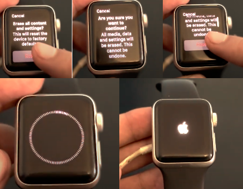 demasiado intentos fallidos en Apple Watch